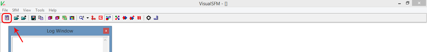 screenshot from Visual SfM