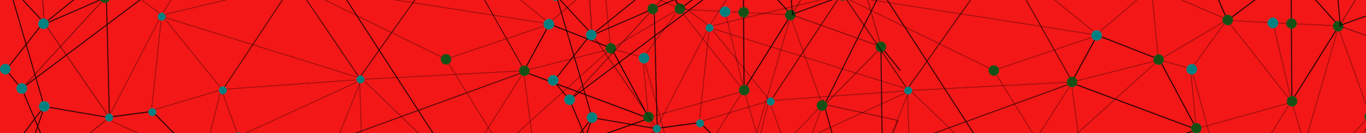 abstract image of networked nodes with a red background