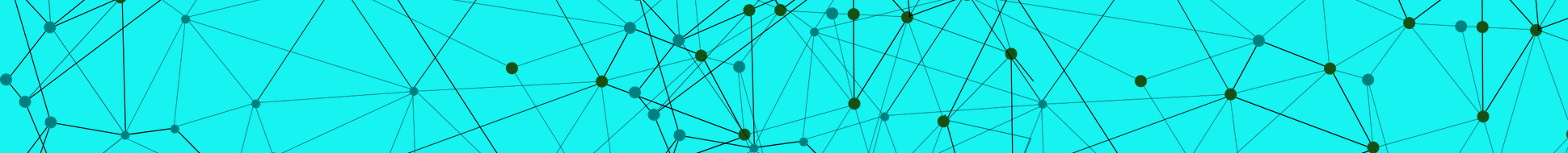 image of networked nodes with a blue background