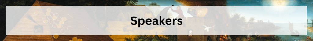banner containing the words Speakers